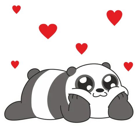 Pack de stickers para Telegram «Panda LizF» Polar Bear Drawing, Cute Panda Drawing, Panda Drawing, Panda Lindo, We Bare Bears Wallpapers, Bear Drawing, Cute Panda Wallpaper, Panda Art, Cute Cartoon Images