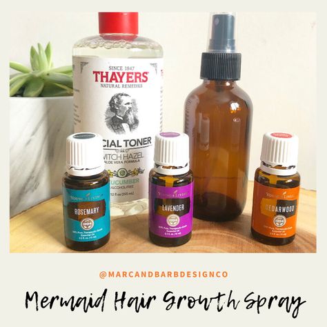 Mermaid Hair Growth Spray, Young Living Hair Growth Spray, Mermaid Spray For Hair Growth, Mermaid Hair Spray Essential Oils, Mermaid Spray Essential Oils, Mermaid Hair Essential Oils, Essential Oil Hair Growth Spray, Young Living Hair, Mermaid Hair Spray