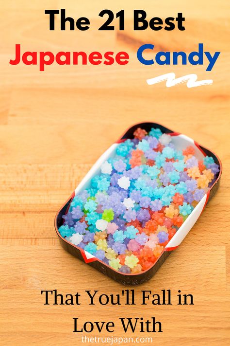 Have you ever tried Japanese candy?  If you haven't, you'll be surprised at all the different types of candy that Japan has.  Don't check out this list of the best candy from Japan if you're hungry! Types Of Candy List, Candy Japanese, Japanese Peanuts, 2024 Bujo, Sailor Moon Nails, Bar Events, Candy Sushi, Japan Snacks, Japanese Candy Snacks