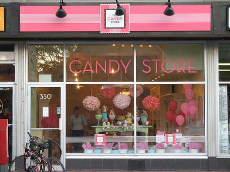 _The Candy Store by Norman Du, via Flickr Peggy Porschen Cakes, Store Front Windows, Candy Buttons, Cute Store, Etsy Shop Names, Old Fashioned Candy, Store Window Displays, Store Pictures, Cupcake Shops