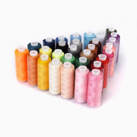 Diy Thrift Flip, Mending Clothes, Sewing Machine Reviews, Machine Embroidery Thread, Sewing Machine Embroidery, Crochet Thread, Thread Spools, Head Pins, Polyester Yarn