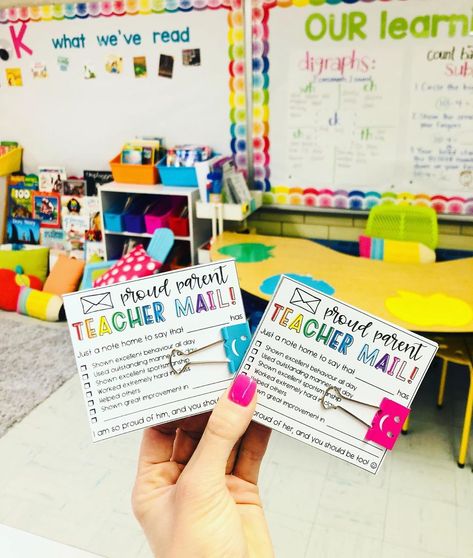 Lauren Barnard on Instagram: “Sent my first few pieces of teacher mail home today with some V E R Y happy kiddos!! ALL credit to @teachingwithmissle find these on her…” Proud Parent Teacher Mail, Happy Mail Classroom, Happy Mail Teacher To Parent, Classroom Dojo, Teacher Mail, 2024 Classroom, Classroom Planning, Stem Classroom, Classroom Behavior Management