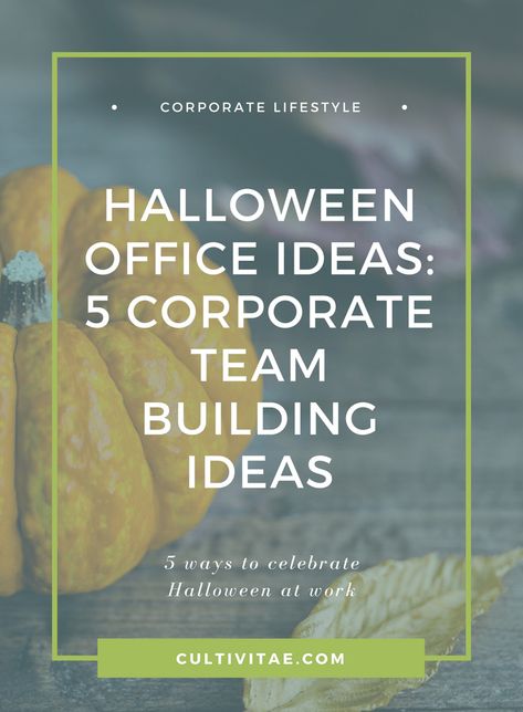 Halloween Office Events, Halloween Theme Team Building, Halloween Office Competitions, Halloween Meeting Ideas, Halloween Office Contest Ideas, Halloween Employee Engagement, Team Building Halloween Activities, Halloween Corporate Event Ideas, Fall Employee Engagement Ideas