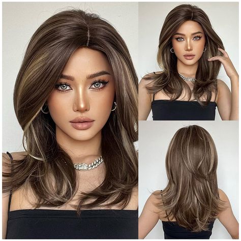 Medium length brown hair