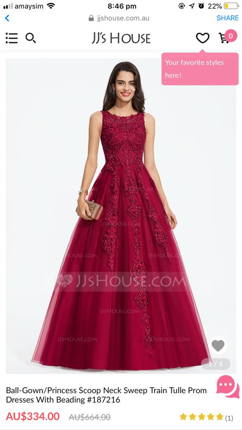 Ballgown Prom Dress, Princess Ballgown, Jjs House, Red Princess, Ball Gowns Princess, Cocktail Dress Prom, Affordable Dresses, Shop Wedding, Affordable Wedding