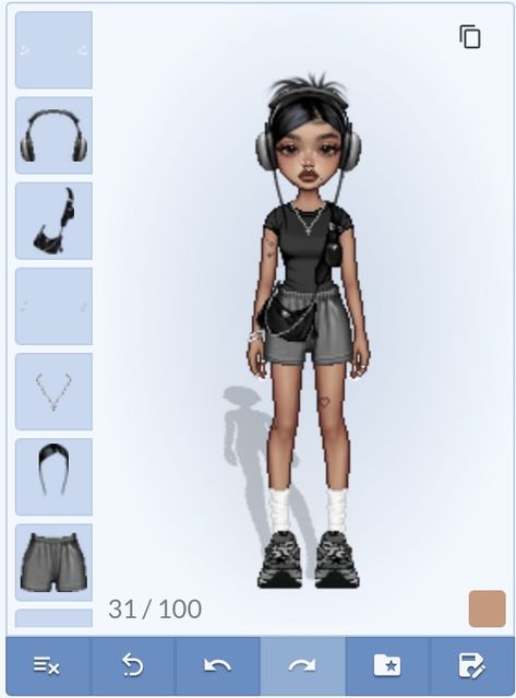 Everskies Short Hair, Campus Fits, Imvu Fits, Lookbook Layout, Y2k Fits, Everskies Outfits, Idol Fashion, Dr Closet, Fashion Drawing Sketches