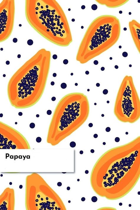 Food Wallpaper Backgrounds, Papaya Background, Papaya Drawing, Papaya Aesthetic, Papaya Illustration, Papaya Wallpaper, Rose Wallpaper Iphone, Food Background Wallpapers, Drawing Summer