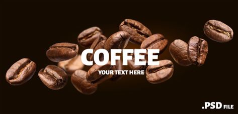 Cafe Website Design, Coffee Banner, Cafe Website, Creative Coffee, Coffee Decor, Background Black, Autumn Coffee, Black Coffee, Coffee Beans