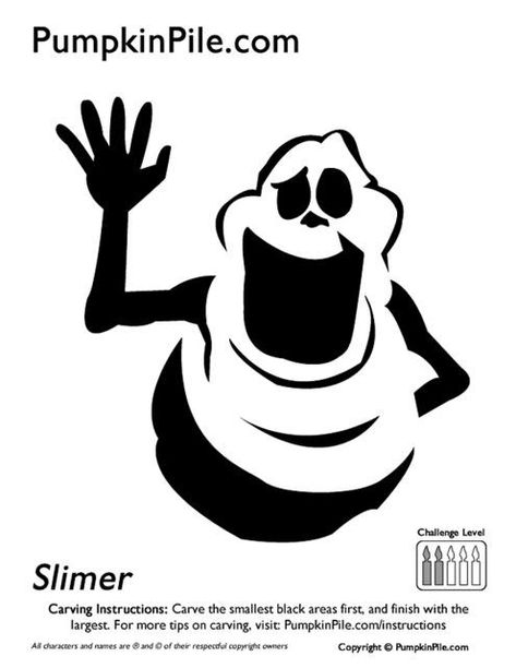 Slimer Pumpkin Stencil, Ghostbusters Pumpkin Carving Stencil, Slimer Pumpkin Carving, Slimer Pumpkin, Ghostbusters Pumpkin, Pumpkin Carving Template, Ghostbusters Slimer, Halloween Pumpkin Stencils, Pumpkin Stencils