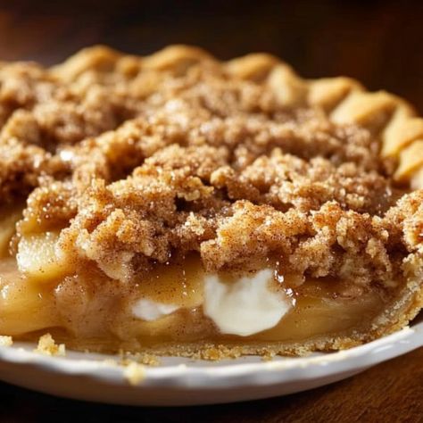 Cinnamon Crumble Apple Pie Crunch Topping For Apple Pie, Apple Pie Crumble Topping Recipe, Dutch Apple Pie Topping Crumble Recipes, Crumble Topping For Apple Pie, Apple Pie Crumble Topping, Apple Pie With Crumb Topping, Crumble Apple Pie, Deep Dish Apple Pie, Easy Apple Crumble