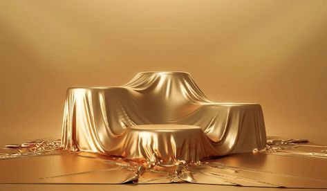 Premium Photo | Gold product background stand or podium pedestal on luxury advertising display with blank backdrops. Gold Advertising, Gold Pedestal, 3d Backdrop, Gold Product Photography, Gold Set Design, Pink And Gold Background, Holiday Advertising, Luxury Advertising, Creative Booths