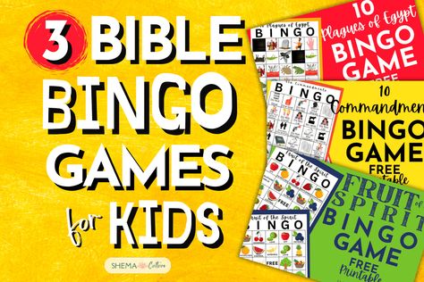 Bingo Bible games are fun for kids! These free printable Bible bingo cards are great for hands-on learning. Get your Bible game now! Childrens Ministry Games, Sukkot Activities, Bible Bingo, Printable Bible Activities, Free Bingo Cards, Spirit Game, Bingo For Kids, Free Printable Crafts, Bible Activities For Kids