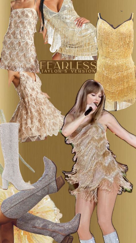 Fearless Outfit Inspo Taylor Swift, Taylor Swift Fearless Costume, Taylor Swift Fearless Outfit Ideas, Fearless Outfit Ideas, Fearless Eras Tour Outfits, Eras Tour Outfits Fearless, Taylor Swift Fearless Outfits, Fearless Taylor Swift Outfits, The Eras Tour Outfit Idea