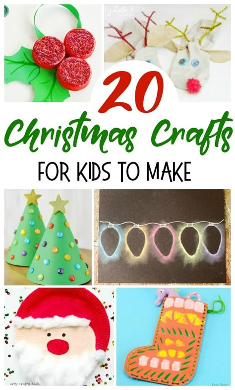 Christmas Crafts For Toddlers, Christmas Crafts For Kids To Make, Fun Christmas Crafts, Easy Christmas Crafts, Crafts For Kids To Make, Christmas Ornament Crafts, Noel Christmas, Easy Christmas, Christmas Crafts For Kids