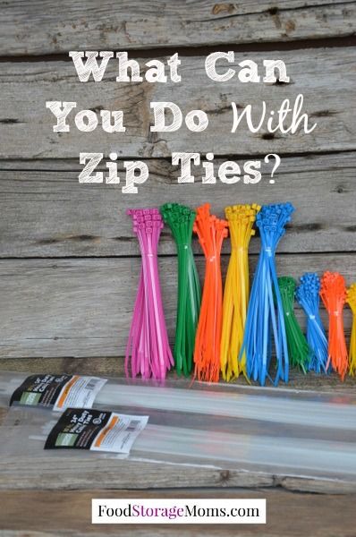 What Can You Do With Zip Ties | via www.foodstoragemoms.com Tie Food, Clothes Videos, Corn Avocado, Cleaning Baseboards, Tie Crafts, St George Utah, Diy Storage Cabinets, Emergency Prepping, Cable Ties