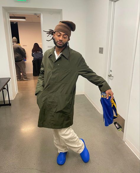 Amine Rapper, Pretty Flacko, Rapper Outfits, Black Men Street Fashion, Men Street Fashion, Mens Fashion Streetwear, Streetwear Men Outfits, Aesthetic Outfits, Fitness Inspo