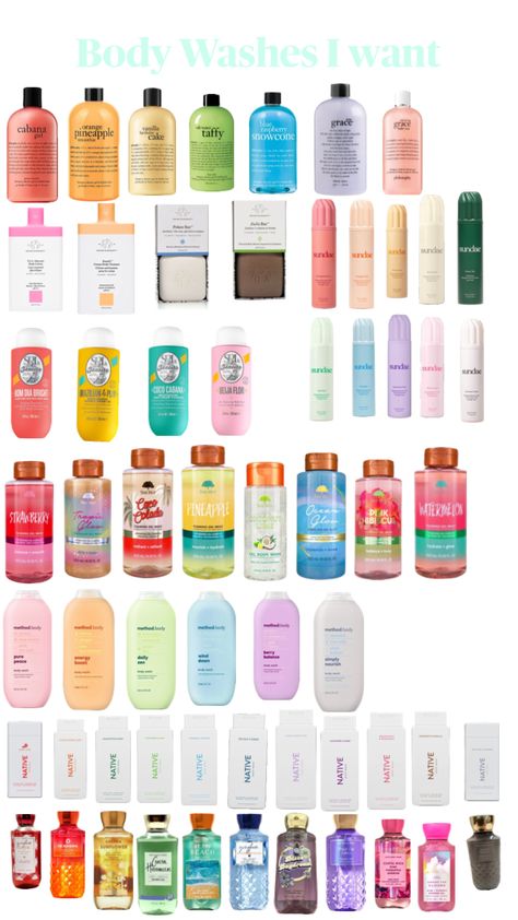 #bodywash #bodywashes #philosohy #sundae #native #nativebodywash #bathandbodyworks #bathandbodyworkbodywash #treehut #drunkelphant #drunkelephantbody #soldejainero #methodybodywash #method Sundae Body Wash, Body Wash Aesthetic, Wash Aesthetic, Sephora Skin Care, Snow Cones, Tree Hut, Bath And Bodyworks, Drunk Elephant, Body Wash