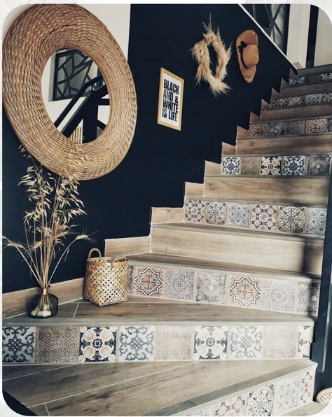 House Makeovers Interior, Boho Staircase, Design Case, House Inspiration, My Dream Home, Home Decor Inspiration, Cozy House, Home Deco, Home Remodeling