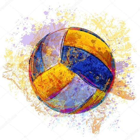 Wallpaper Volleyball, Volleyball Backgrounds, Bridge Drawing, Volleyball Wallpaper, Volleyball Ball, Angel Wings Art, Paint Vector, Wings Art, Scrapbook Book