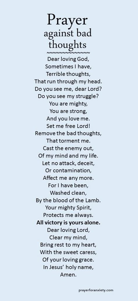 We all have bad thoughts sometimes. They can even be horrible or overwhelming. The best defense is God’s Word and seeking his presence in prayer. If you trust in the truth of Christ’s resurrection, he is certain to free you. Let His Spirit make you strong to resist the lies and attacks of the enemy. Christ’s victory is absolute and eternal. Praying For Son, Praying For Your Son, Prayer For My Son Healing, Son Prayer, Prayers For My Son, Family Prayers, Prayer For My Son, Family Prayer, Prayer Closet