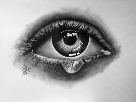 Eye Tears Tattoo, Teary Eye Tattoo, Tear Eye Tattoo, Eye With Tear Tattoo, Eye Tattoo With Tear, Draw Tears Eye, Eye Drawing With Tear, Crying Eye Tat, Eyes Tears Painting