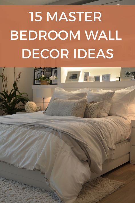 Decor ideas for your master bedroom wall to make it really stand out from the crowd. Master Bedrooms Photo Wall, Canvas Photo Wall Ideas Master Bedrooms, Rooms With Guitars, Bedroom Picture Wall Ideas Master Paintings & Prints, Wall Behind Bed Decor Ideas, Photo Walls Bedroom, Bedroom Wall Decor Ideas, Picture Wall Bedroom, Canvas Photo Wall