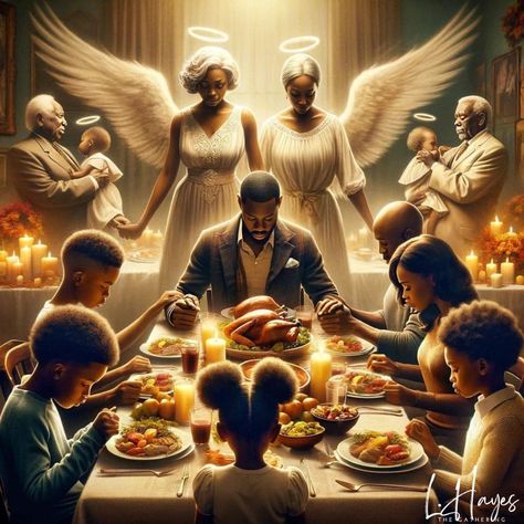 Black Power Art, Table Spread, African American Artwork, Afrique Art, Christian Images, Afrocentric Art, Black Art Painting, Africa Art, Thanksgiving Celebration