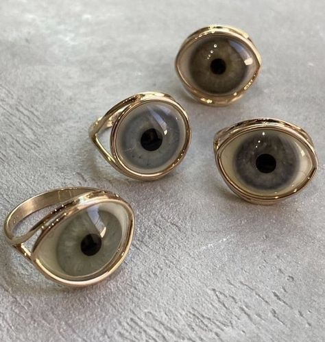 Prosthetic Eye, Eye Rings, Amanda Lee, Dope Jewelry, Funky Jewelry, Eye Ring, Dream Jewelry, Jewelry Inspo, An Eye