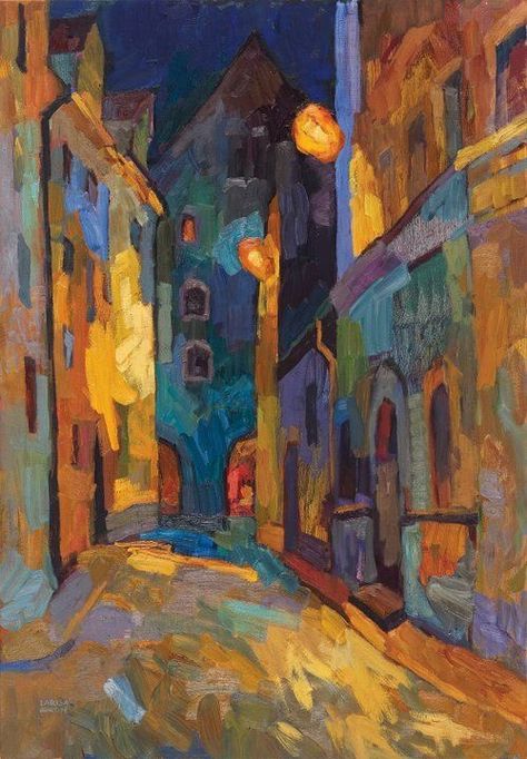 Larisa Aukon, Architectural Art, Cityscape Art, Southwest Art, Inspiring Art, Color Therapy, Magazine Art, Abstract Landscape, Abstract Art Painting