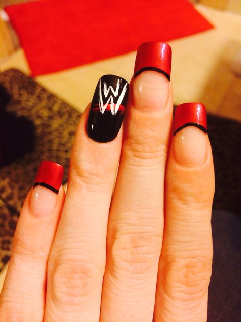 WWE nails Wwe Nails, Camo Nails, Girls Nail Designs, Nail Designs Pictures, Fantasy Nails, Different Nail Designs, Pretty Nail Art Designs, Pretty Nail Art, Toe Nail Designs