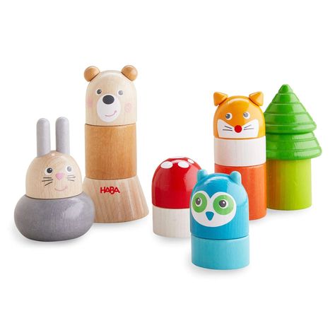 Forest Animals Wooden Stacking Toy Sorting & Stacking Toys, Cute Forest, Little Forest, Development Activities, How To Make Toys, Kids Area, Stacking Toys, A Bunny, Musical Toys