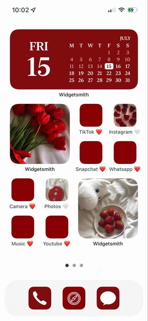 Red Widget Aesthetic Soft, Ios 16 Red Widgets, Red And White Ios 16, Red Ios Homescreen Ideas, Red And White Widget Aesthetic, Red And White Long Widget, Red Soft Aesthetic Wallpaper, Ios 16 Wallpaper Red And White, White And Red Lockscreen