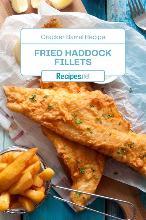 Fried Haddock Fillets of Fish From Cracker Barrel Recipe Haddock Fillet Recipe, Fried Haddock Recipes, Pescatarian Dinner Ideas, Pescatarian Dinner, Fried Haddock, Breaded Fish Recipe, Breaded Fish, Copycat Cracker Barrel, Cracker Barrel Recipes