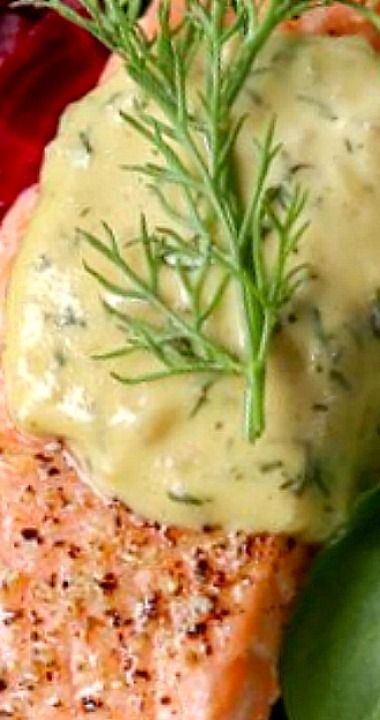 Roasted Salmon with Creamy Mustard Dill Sauce Dill Sauce For Salmon, Dill Salmon, Sauce For Salmon, Chicken Sauce, Garlic Butter Salmon, Recipes Restaurant, Butter Salmon, Dill Sauce, Nutritious Recipes