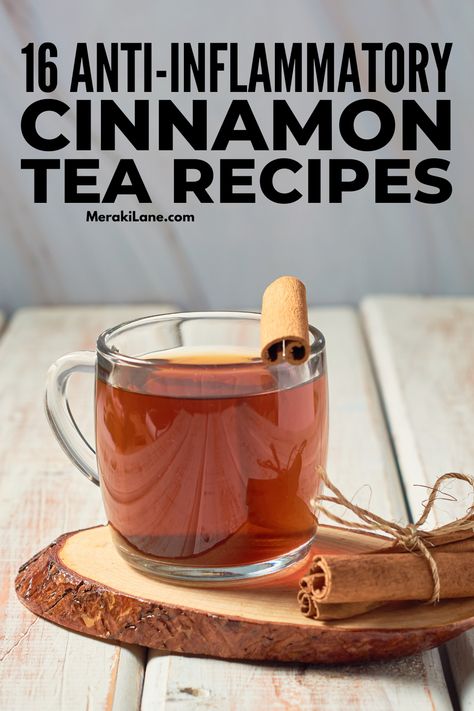 16 Homemade Cinnamon Tea Recipes to Reduce Inflammation | There are so many health benefits of cinnamon tea like reducing inflammation and lowering blood sugar. It's delicious too! If you're wondering how to make cinnamon tea, this post is for you! We're sharing all the benefits of cinnamon tea, tips for making it at home, and we've also curated our favorite cinnamon tea recipes including frothy vanilla milk tea (YUM!), clove & cinnamon tea, apple cinnamon tea with ginger, and more. Cinnamon Tea Recipes, Benefits Of Cinnamon Tea, Cinnamon Tea Benefits, Health Benefits Of Cinnamon, Apple Cinnamon Tea, Tea Tips, Lowering Blood Sugar, Benefits Of Cinnamon, Hygiene Hacks