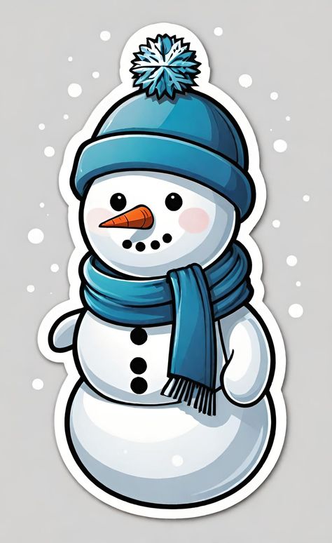 Brighten up your winter with cute snowman stickers! Perfect for decorating cards, gifts, and more. Discover our charming collection now. Snowman Sticker, Cartoon Snowman, Calendar January, Library Bulletin Boards, Christmas Cartoon, Sticker Ideas, Christmas Cartoons, Birthday Diy, Cute Snowman