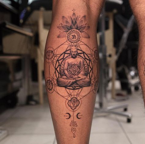 Rip Tattoos For Mom, Chakra Tattoo, Buddha Tattoo Design, Buddha Tattoos, Animal Tattoo Ideas, Shiva Tattoo Design, Sacred Geometry Tattoo, Cool Arm Tattoos, Geometry Tattoo