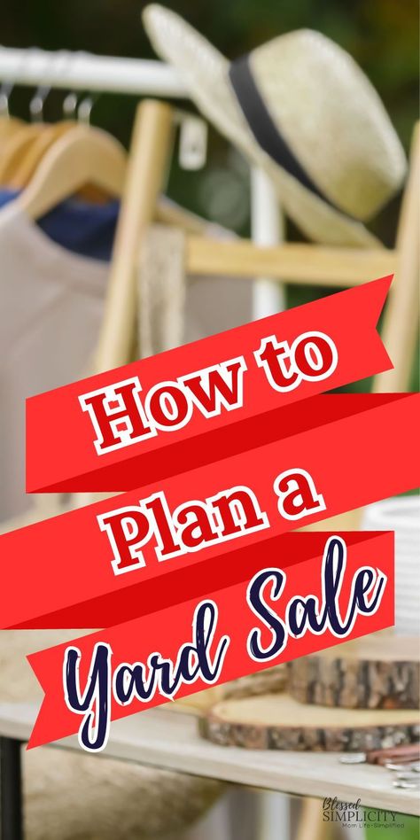 Knowing how to plan a yard sale is the key to having a successful sale that will help you declutter your home and make money at the same time. Putting the time in to planning a yard sale is key and will definitely pay off in time savings and success of your sale. How To Have A Yard Sale, Yard Sale Organization, Community Garage Sale, Yard Sale Ideas, Garage Sale Tips, Rummage Sale, Mom Life Hacks, Ideas To Make Money, Sale Ideas