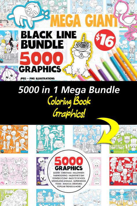 Awesome offer! Recently I have been designing coloring books for Amazon KDP and… anyways…trying to find coloring book inner page graphics for your books can be a pain! But.. I was browsing around the net and found a INSANE mega bundle of 5000 graphics that you can use for creating coloring books. Check it out at the link below. Look at all the ideas and how many designs that you can come up with, it’s just so many ideas! Get it now! #coloringbook #coloringpages #kdp #amazonkdp #designs #ads Free Coloring Books, Amazon Coloring Books, Designs Coloring Books, Free Adult Coloring Pages, Qoutes About Love, Deep Quotes About Love, Amazon Kdp, Affirmations For Happiness, Activity Books