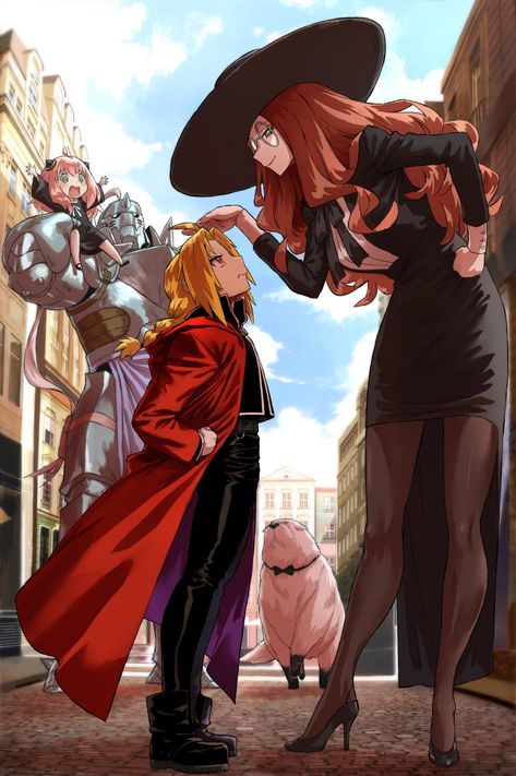 #SPYxFamily
#SPY_FAMILY
#FullmetalAlchemist Fullmetal Alchemist Crossover, Spyxfamily Crossover, Spy X Family Crossover, Fullmetal Alchemist Fanart, Manga Crossover, Spy X Family Fanart, Manga Woman, Crossover Art, Fan Art Anime