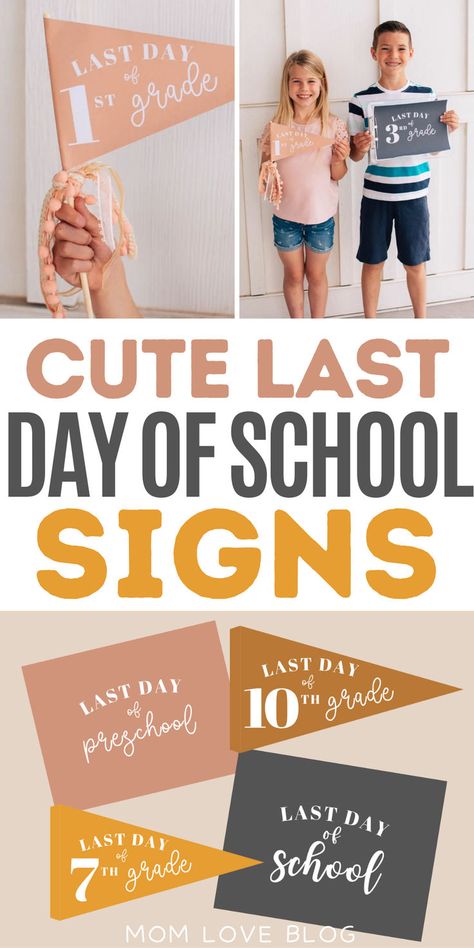 Free printable last day of school signs. School Sign Ideas, Last Day Of School Sign, School Mom, Preschool Graduation, Preschool Printable, School Related, Sign Ideas, School Signs, Last Day Of School