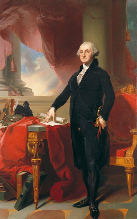 George Washington in red drapery, black costume with white frills by Thomas Sully, ca. 1820 American History Photos, Dark Academy Aesthetic, American History Timeline, American History Lessons, Patriotic Art, Most Famous Paintings, American Colonies, History Timeline, History Painting