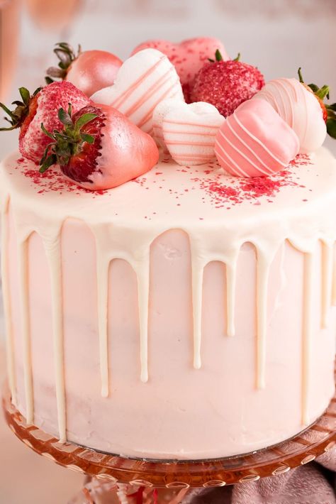 This pink champagne cake with champagne frosting is a fun cake perfect for celebrating birthdays, New Years, or Valentine’s Day! Pink Champagne Cake Recipe, Champagne Frosting, Champagne Cake Recipe, Champagne Recipe, Pink Champagne Cake, King Cake Recipe, Valentines Recipes Desserts, 14th Birthday Cakes, Champagne Cake