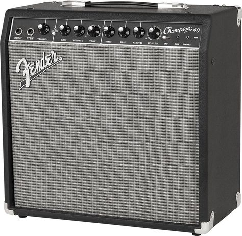 Fender Champion 40 - 40-Watt Electric Guitar Amplifier Electric Guitar Amplifier, Electric Guitar And Amp, Guitar Practice, Guitar Amplifier, Guitar Playing, Fender Guitar, Modern Music, Vinyl Cover, Marshall Speaker