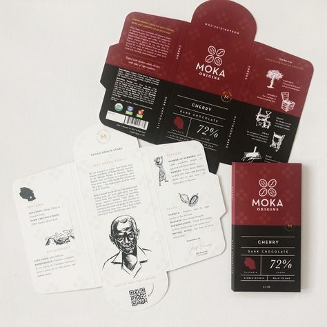 Gourmet Chocolate Packaging, Bar Chocolate Packaging, Dark Chocolate Packaging Design, Tattoo Packaging Design, Chocolate Bar Graphic Design, Chocolate Bars Design, Dark Chocolate Packaging, Dark Packaging Design, Traditional Packaging Design