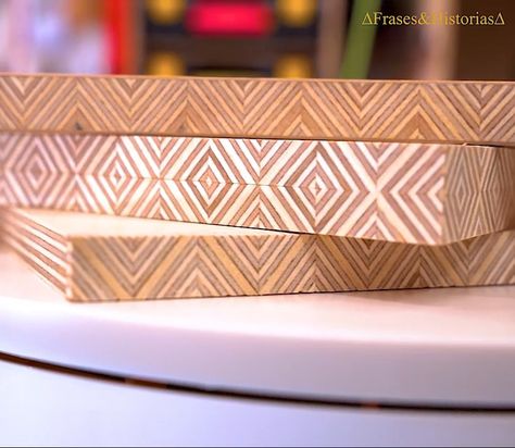 Patterned Plywood Projects, Patterned Plywood, Pattern Plywood, Negative Detail Plywood, Plywood End Grain, Half Wall Decor, Types Of Plywood, Easy Woodworking Ideas, Plywood Edge