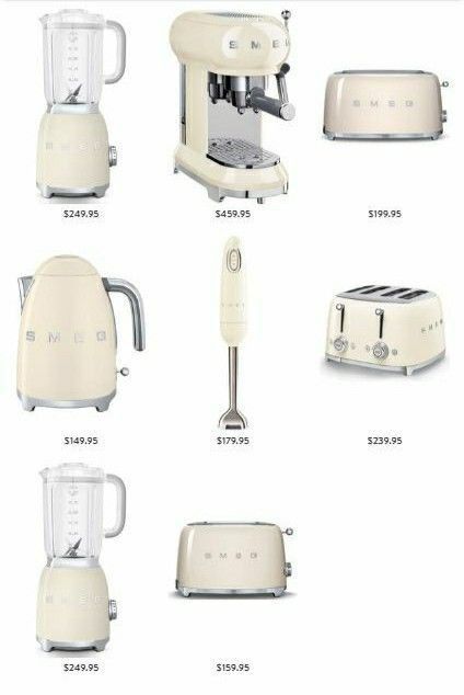 Smeg Kitchen, Kitchen Essentials List, Smeg Appliances, Desain Pantry, House Organisation, Toasters, Cute Kitchen, Dream Apartment, Dream House Decor