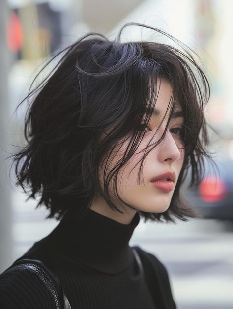 Trendy Layered Bob Haircuts for All Hair Types Short Brown Hair Oval Face, Short Layered Bob For Thick Hair, Legolas Hairstyle, Short Trendy Haircuts For Women, Grunge Cut, Layered Bob Haircut, Layered Shag, Layered Bob Short, Layered Bob Haircuts