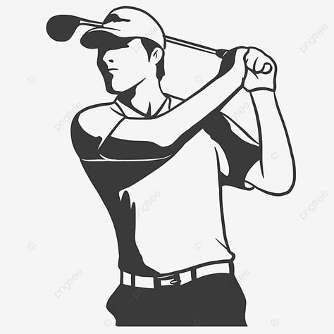 golf sport vector Golf Doodles, Golf Sketch, Golf Vector, Sport Drawing, Golf Drawing, Golf Trophies, Sports Vector, Sport Vector, Sports Drawings