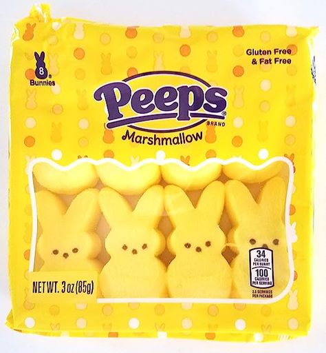 Peeps, Yellow Marshmallow Bunny Easter Candy, Gluten Free Easter Basket Alternatives, Peeps Flavors, Marshmallow Bunnies, Peeps Candy, Flavored Marshmallows, Marshmallow Bunny, Marshmallow Peeps, Holiday Favorite Recipes, Candy Basket